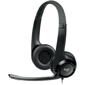 Slušalice Logitech H390, žičane, USB, crne