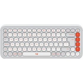 Tipkovnica Logitech POP ICON Keys, White - US INTL - BT