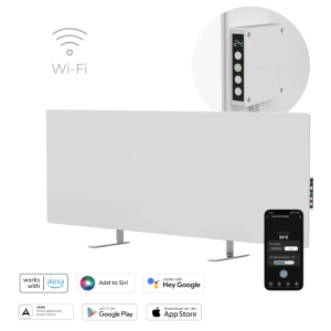 Grijalica infracrvena Aeno LED Premium Eco Smart bijela
