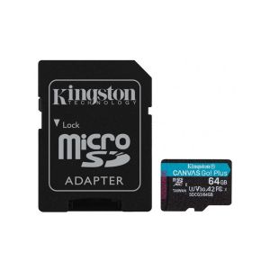 Memorijska kartica Kingston 64GB microSD Canvas Go! Plus, class 10 UHS-I, sa adapterom