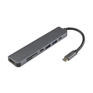 ADAPTER SBOX USB TYPE-C-HDMI/USB3.0/SD+TF - 7u1 - TCA-71