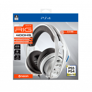 RIG 400HS white službene Sony Offiicial stereo headset for PS4™/PS5™ žičane gaming slušalice