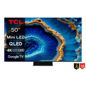 TV 50'' TCL QD-Mini LED 50C805, Google TV