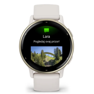 Fitness Garmin Vivoactive 5 Ivory Cream Gold bež remen