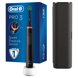 Četkica za zube OralB PRO 3 3500 BLACK CROSS ACTION + TRAVEL CASE