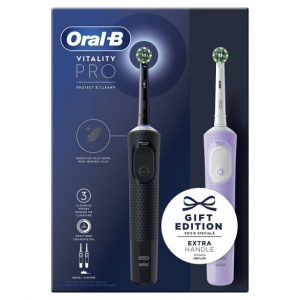Četkica za zube OralB VITALITY PRO BLACK + LILAC DUO PACK