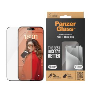 PANZER GLASS  ZAŠT. STAKLO ZA IPHONE 15 PRO ULTRA WIDE FIT