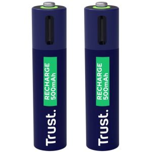 BATERIJE PUNJIVE TRUST USB-C 2x AAA