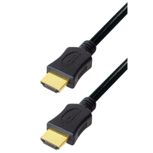Transmedia High Speed HDMI cable with Ethernet 2m gold plugs, 4K