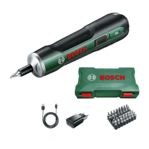 Aku odvijač Bosch DIY PushDrive - sa baterijom i punjačem