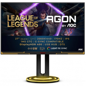 Monitor 27" AOC AGON AG275QXL, IPS, QHD, 170 Hz, 1ms