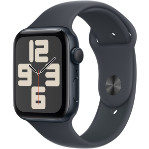 Apple Watch SE2 v3 GPS 44mm Midnight aluminium case with Midnight sport band - M/L