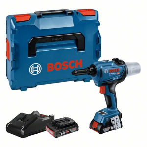 Aku pištolj za zakovice Bosch Professional GRG 18V-16 C + L-BOXX + 2xAKU - sa baterijom i punjačem