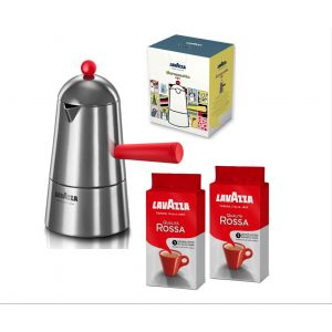 Aparat za kavu Lavazza kafetijera Carmencita Pop - moka + 2kom Kava LAVAZZA mljevena Qualita Rossa 250g