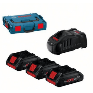 Aku početni set Bosch Professional 18V - 3× 4.0Ah baterija + punjač GAL 1880 + L-BOXX