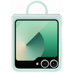 Silikonska maska s prstenom za Samsung Galaxy Galaxy Z Flip6 menta zelena EF-PF741TMEGWW