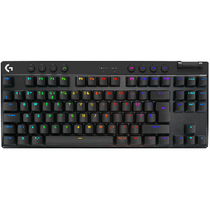 Tipkovnica Logitech G PRO X TKL LIGHTSPEED, gaming, LIGHTSYNC RGB, mehanička-tactile, bežična, crna