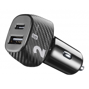 CELLULARLINE AUTO PUNJAČ MULTIPOWER ADAPTER FAST+ DUAL USB-A/USB-C 32W