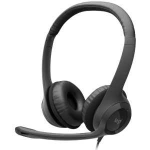 Slušalice Logitech H390, žičane, USB, crne