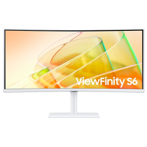 Monitor 34" Samsung ViewFinity S6 S65TC, LS34C650TAUXEN, VA, UWQHD, USB-C, Thunderbolt, zakrivljen, zvučnici, bijeli