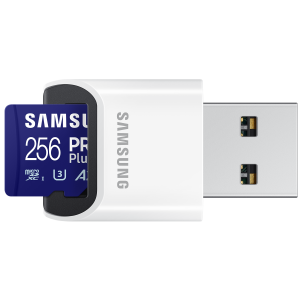 MicroSD memorijska kartica Samsung 256GB PRO Plus s čitačem MB-MD256SB/WW
