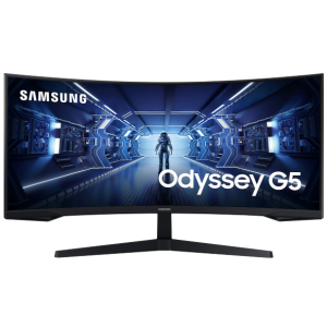 Monitor 34" Samsung Odyssey G55T, LC34G55TWWPXEN, VA, UWQHD, 165Hz, zakrivljen