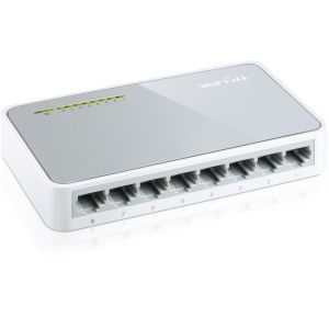 TP-Link 8-port mini Desktop preklopnik (Switch), 8×10/100M RJ45 ports, plastično kučište