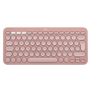 Tipkovnica Logitech Pebble Keys 2 K380s, bežična, roza