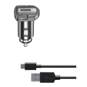 CELLULARLINE AUTO PUNJAČ USB-A I KABEL USB-C 2A/10W