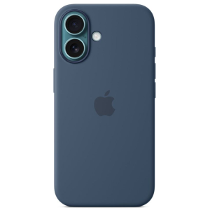Apple iPhone 16 silicone case with MagSafe Denim