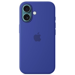 Apple iPhone 16 silicone case with MagSafe Ultramarine