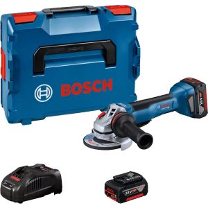 Aku kutna brusilica Bosch Professional GWS/X 18V-10P + LBOXX + 2xAKU - sa baterijom i punjačem
