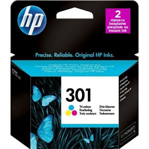 Tinta HP 301 Tri-color Ink Cartridge, CH562EE