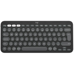 Tipkovnica Logitech Pebble Keys 2 K380s, bežična, crna