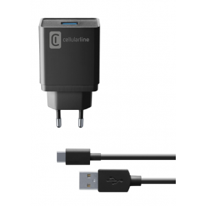CELLULARLINE KUĆNI PUNJAČ USB-A I KABEL USB-C 2A/10W