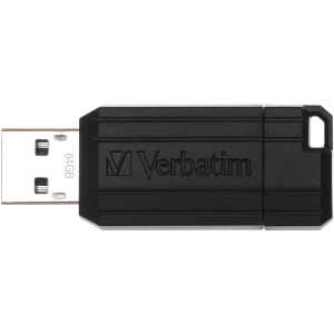 USB stick Verbatim 2.0 #49065 64GB Pinstripe, crni