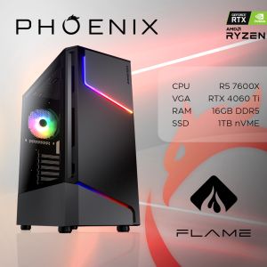 Računalo Phoenix FLAME Y-560, AMD R5/16/1TB/RTX4060Ti