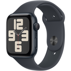 Apple Watch SE2 v3 GPS 44mm Midnight aluminium case with Midnight sport band - M/L