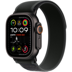 Apple Watch Ultra2 v2 Cellular 49mm Black Titanium case with Black trail loop - M/L