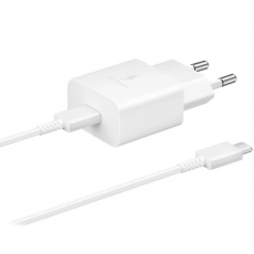 Punjač Samsung T1510 15W Fast Charge USB-C bijeli odvojivi kabel EP-T1510XWEGEU