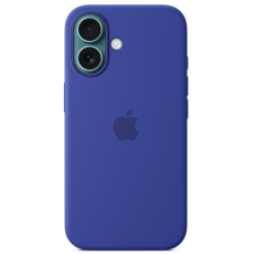 Apple iPhone 16 silicone case with MagSafe Ultramarine