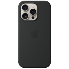 Apple iPhone 16 Pro silicone case with MagSafe Black
