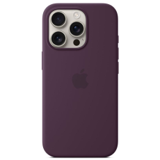 Apple iPhone 16 Pro silicone case with MagSafe Plum