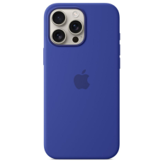Apple iPhone 16 Pro Max silicone case with MagSafe Ultramarine