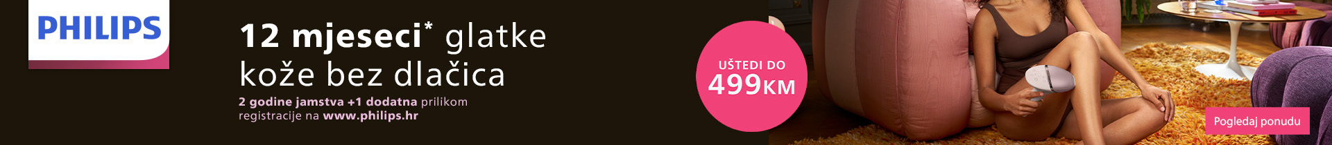 Uživaj u 12 mjeseci glatke kože bez dlačica uz Lumea IPL!