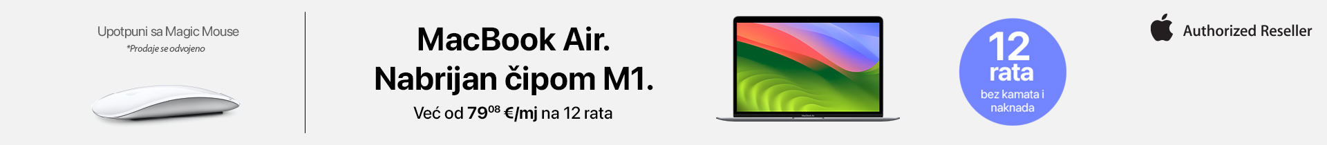 MacBook Air. Nabrijan čipom M1.