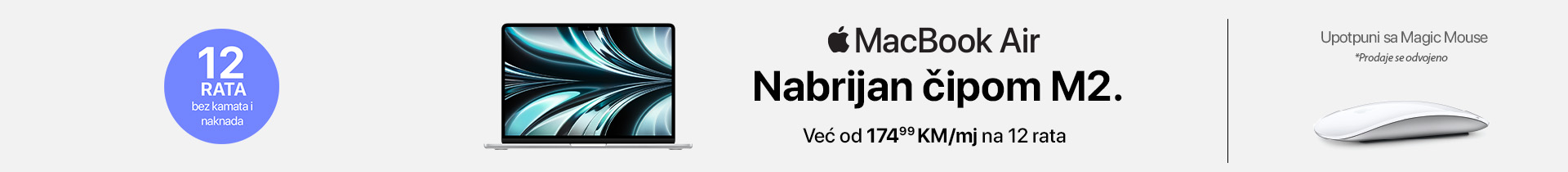 MacBook Air. Nabrijan čipom M2.