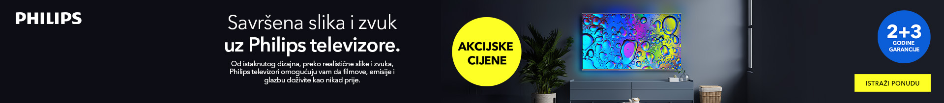Savršena slika i zvuk uz Philips televizore 