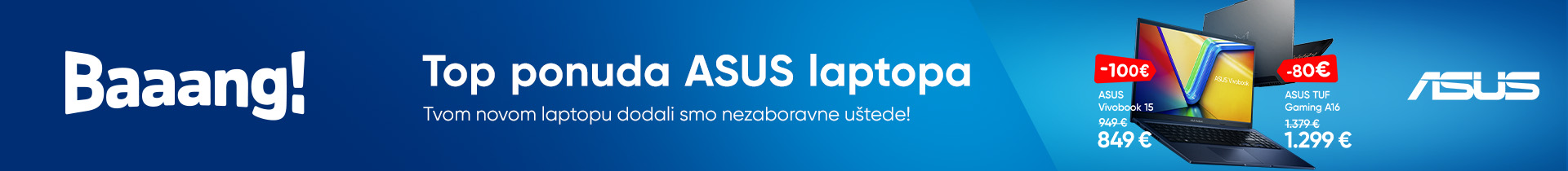 Top ponuda ASUS laptopa