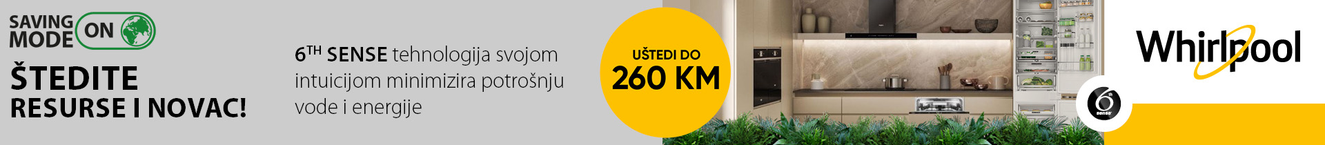 Štedite resurse i novac s Whirlpool kućanskim uređajima